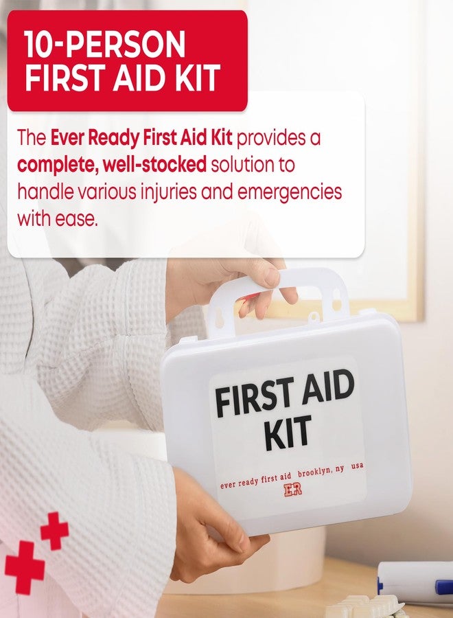 Ever Ready First Aid 10 Person First Aid Kit - OSHA and ANSI Class A Compliant, Fully stocked Emergency Kit for Home, Office or Construction site - Image 2